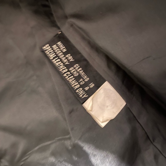 Vintage Leather Jacket /top - Picture 3 of 4